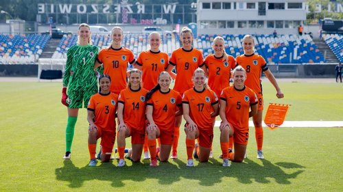 Nederlandse meiden o19 winnen van Spanje o19