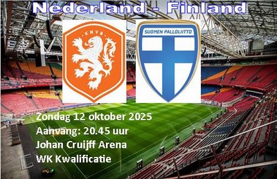 Nederland heeft geen kind aan Finland, 4-0.