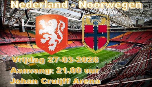 Winst voor Oranje in de Johan Cruijff Arena op Noorwegen