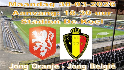 Jong Oranje, ofwel Jong FC Groningen, wint van de buren van Jong België