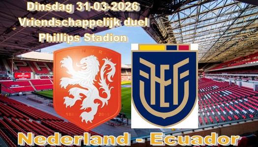 Tiental Oranje speelt gelijk tegen Ecuador, 1-1