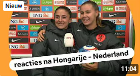 Reacties na Hongarije Vrouwen - Nederland Vrouwen